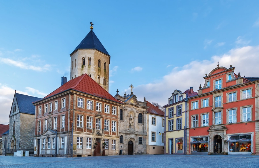 Paderborn Altstadt mit Marktplatz im Stadtzentrum