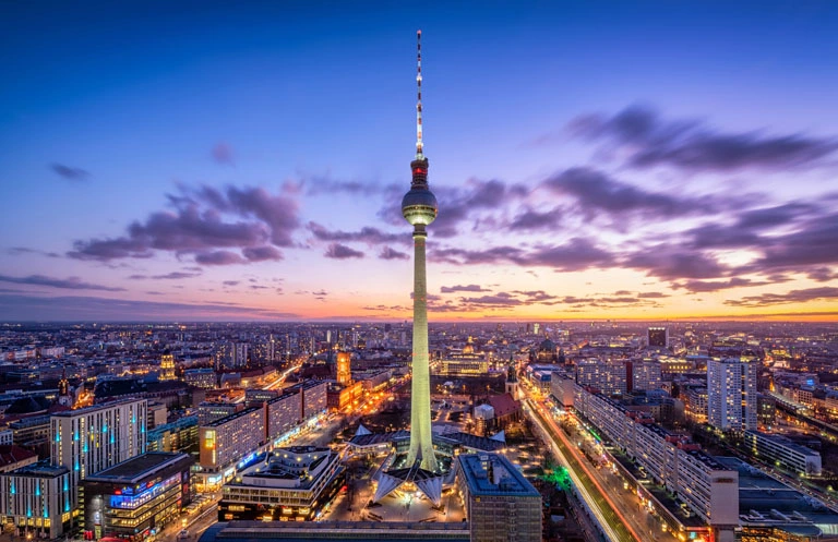 Berlin Luftaufnahme mit Fernsehturm