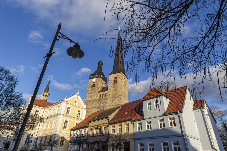 Historische Stadt Burg bei Magdeburg Deutschland