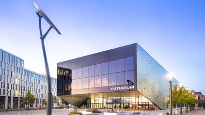 Außenansicht des Futuriums, Haus der Zukünfte, in Berlin.