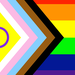 Fahne verschiedener Sexualitäten, bspw. LGBTQA, Intersexuell und Homosexuell.