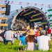 Bühne eines Musikfestivals.