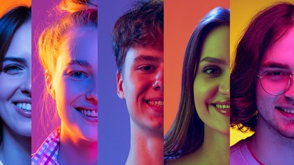 Eine Collage aus Porträtbildern von Studenten.