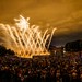 Feuerwerk beim Sommernachtstraum-Event im Münchener Olympiapark.