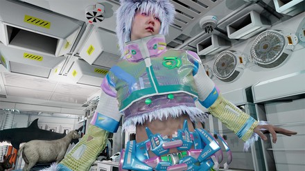 Bild, welches auf der Berlin Art Week 2026 gezeigt wird. Lu Yang, DOKU the Self. KI-generiert