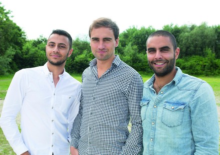 Portrait der drei Organisatoren: Kinan Salameh, Daniel Debus, Samy Salameh. (Foto: ©Debus)