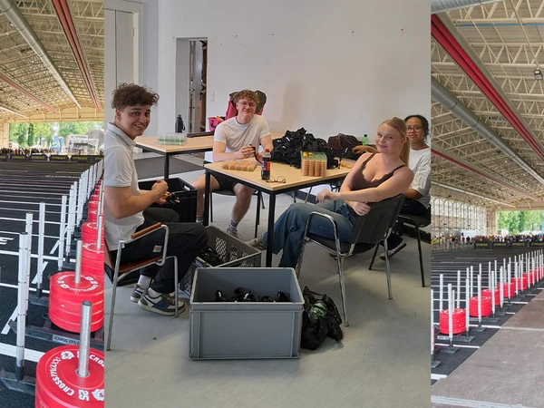 Unser Team bei einer kurzen Pause.